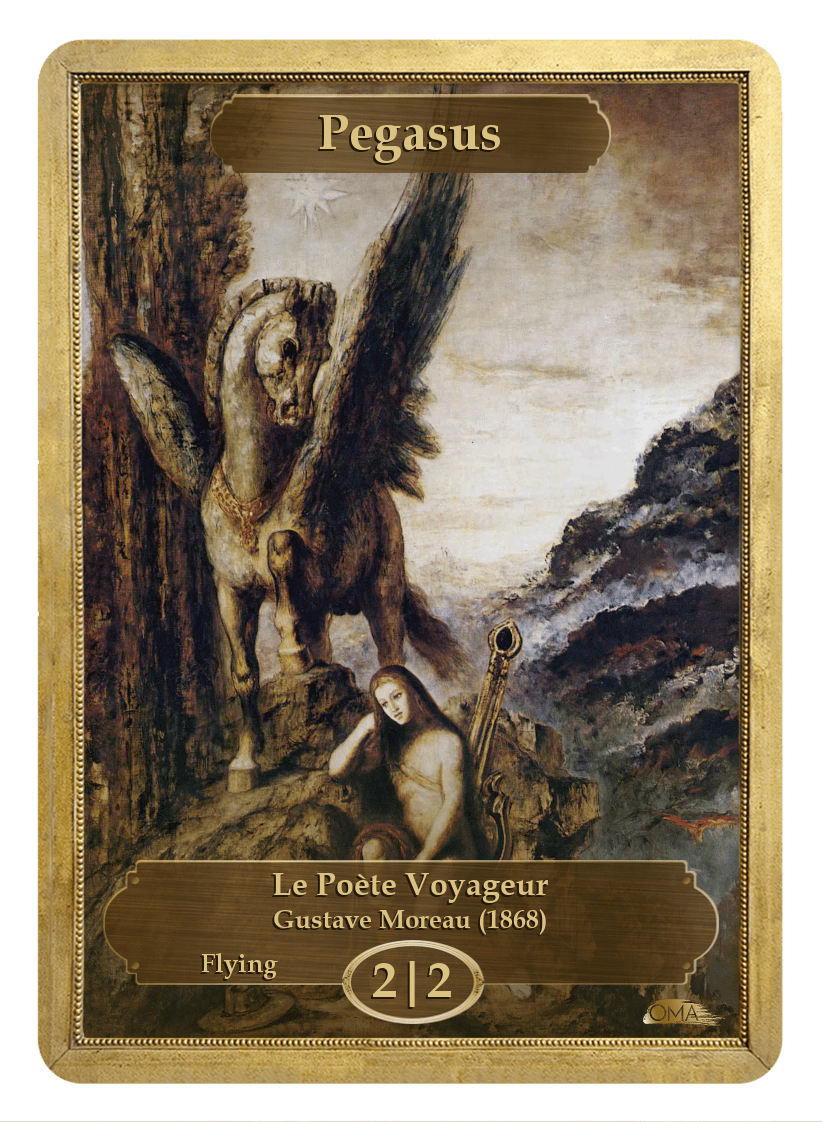《ペガサストークン/Pegasus Token》 (Gustave Moreau)