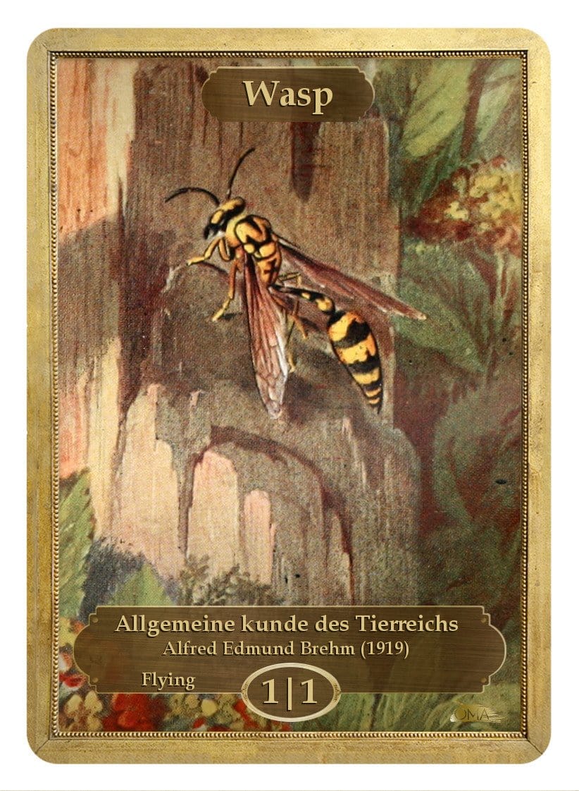 Wasp Token (Alfred Edmund Brehm)