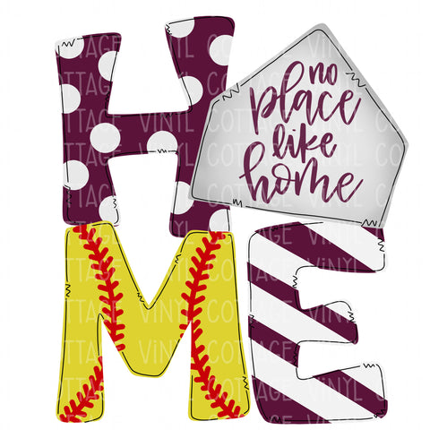 TR596 No Place Like Home Maroon