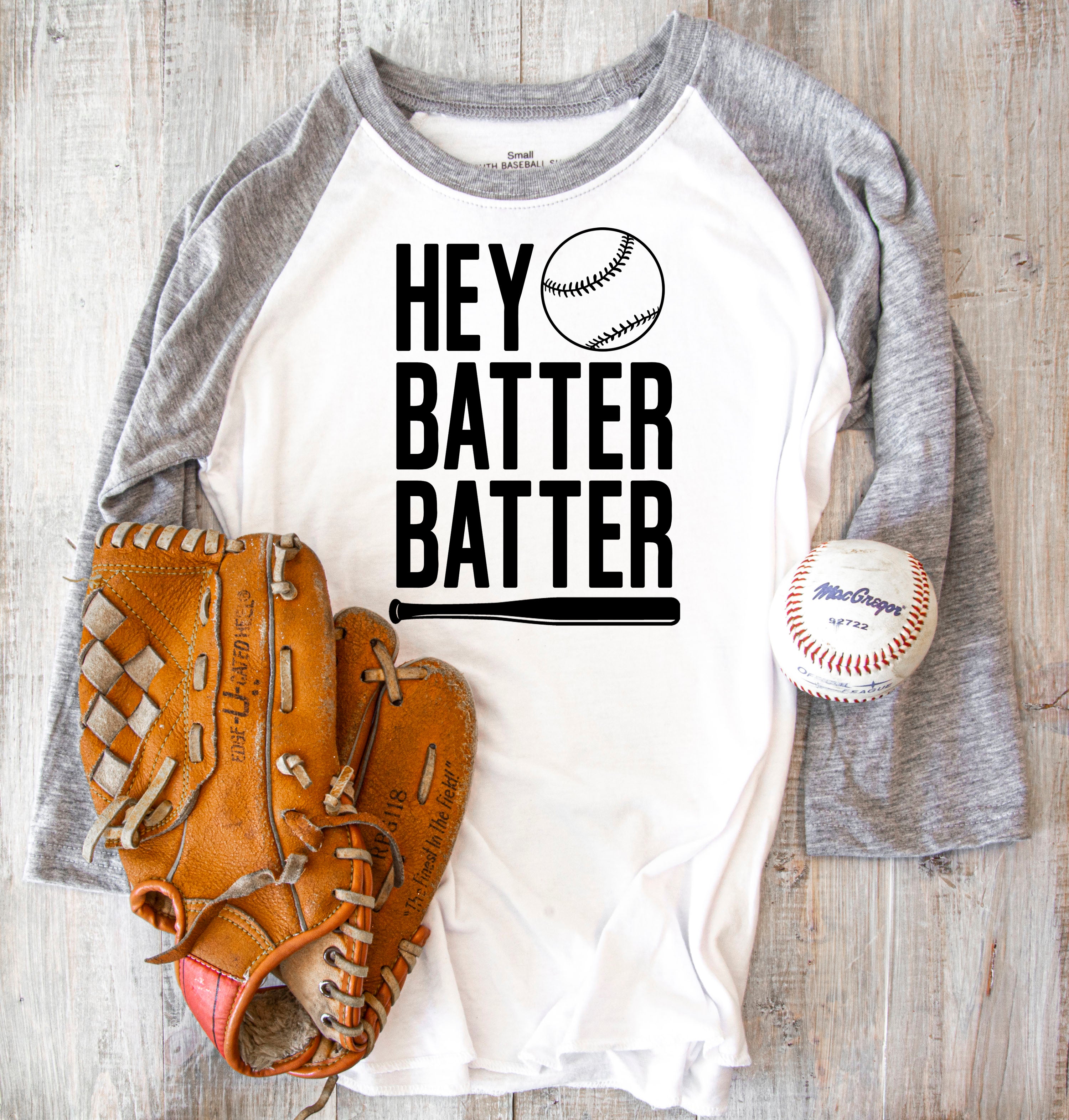 Hey Batter Batter Baseball Softball Screen Print Transfer 135 Vinyl