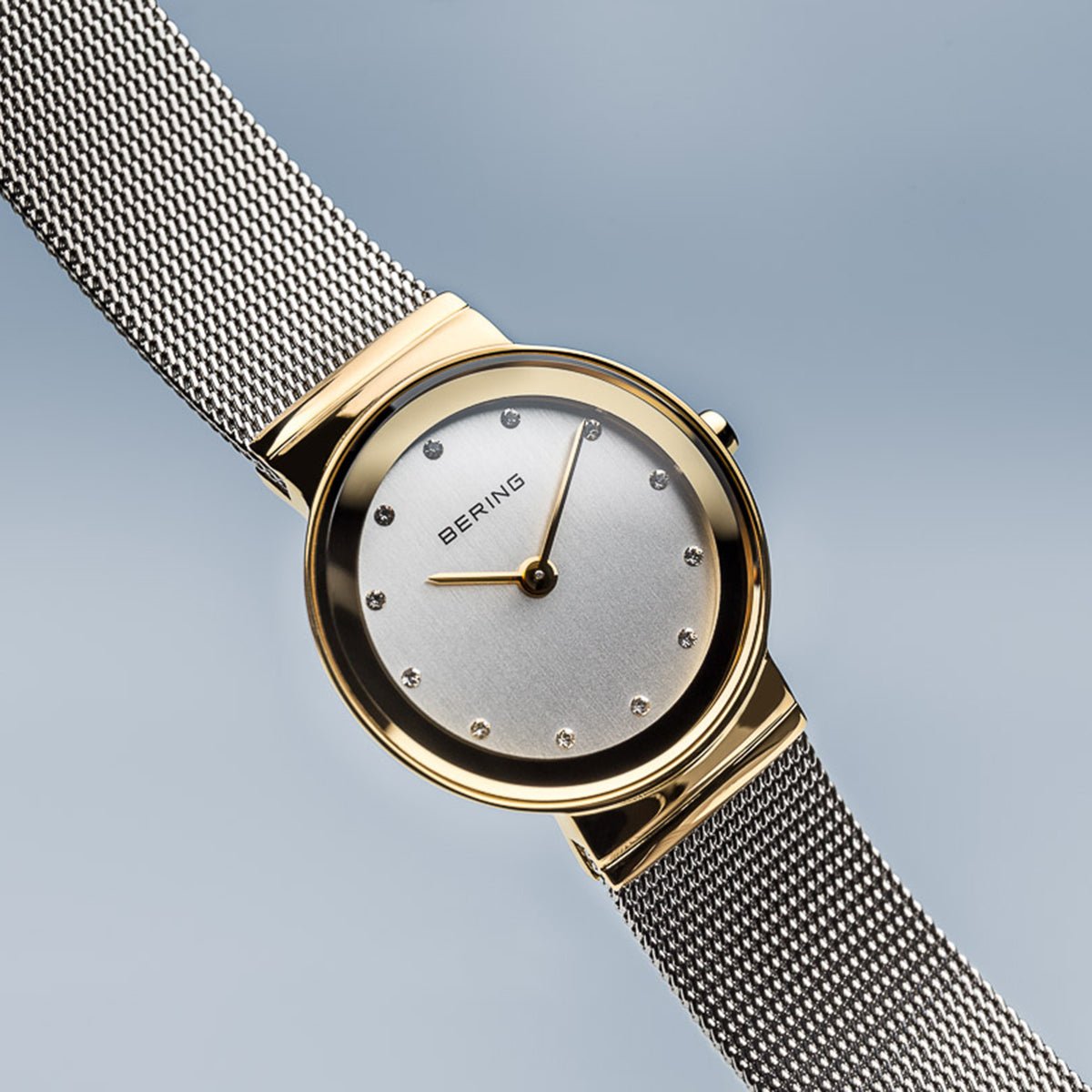 Bering Classic Gold Mesh Watch