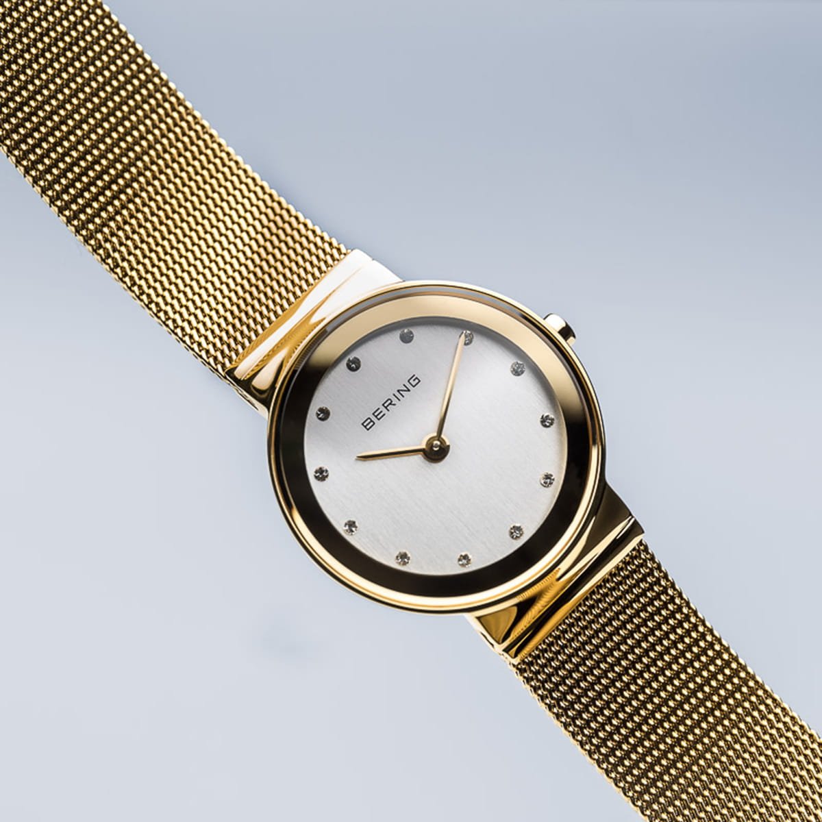 Bering Classic Gold Mesh Watch