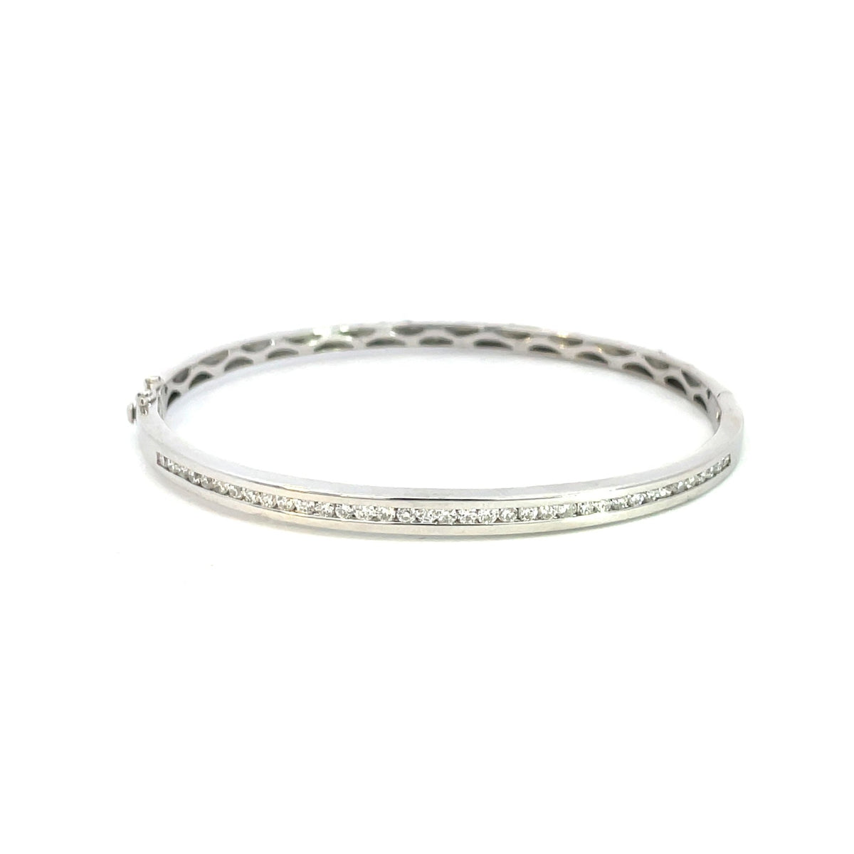 Diamond Hinged Bangle