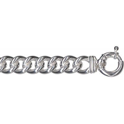 Silver Curb Bolt Ring Bracelet - Markbridge Jewellers