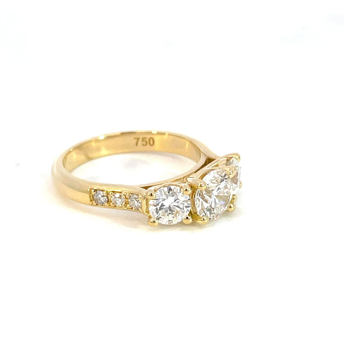 Three Stone Lab Grown Diamond Engagement Ring - Markbridge Jewellers