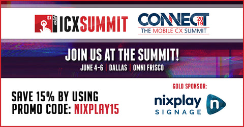 Nixplay Signage to Exhibit at the 2019 Interactive Customer Experience (ICX) Summit - June 4-6