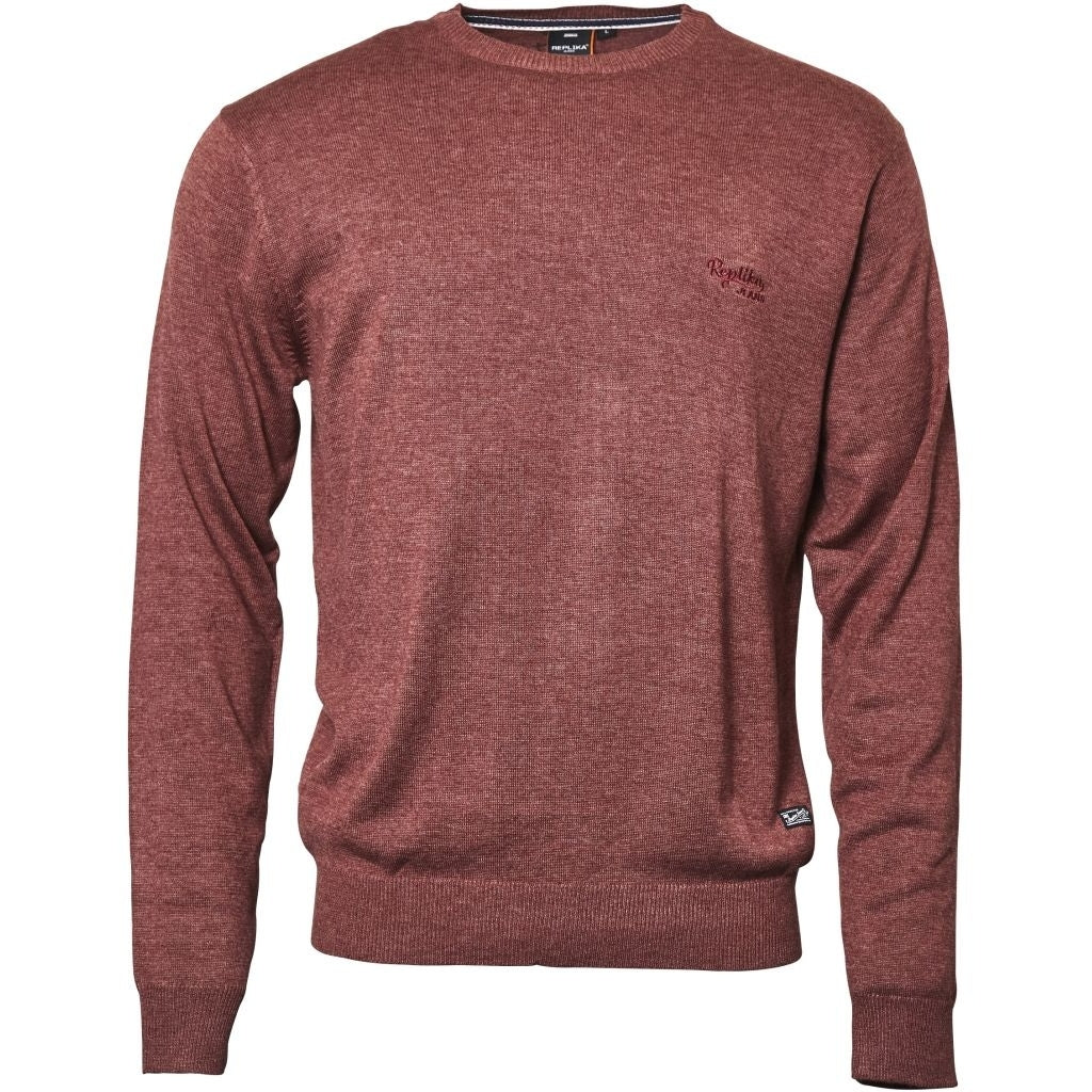 North 56°4 / Replika Jeans (Regular) REPLIKA JEANS Crew-neck Knit Knit 0341 Carmine Melange