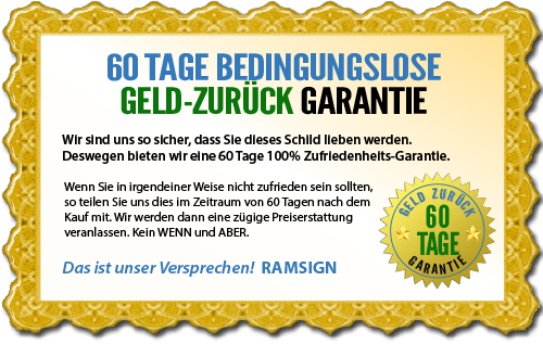 Plakette 60-Tage-Geld-zurück-Garantie