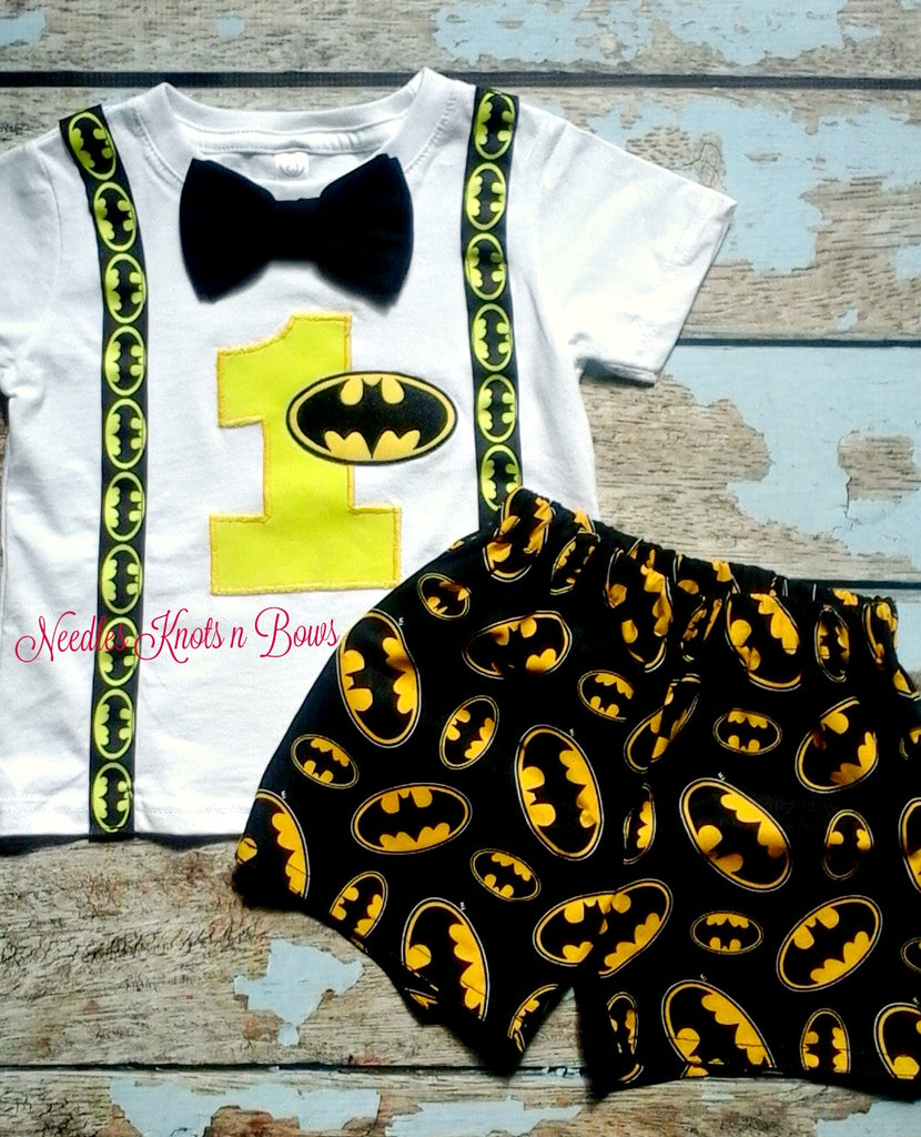 batman cake smash outfit