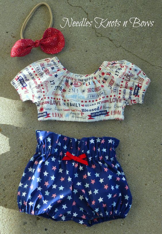 newborn girl 4th of july outfit