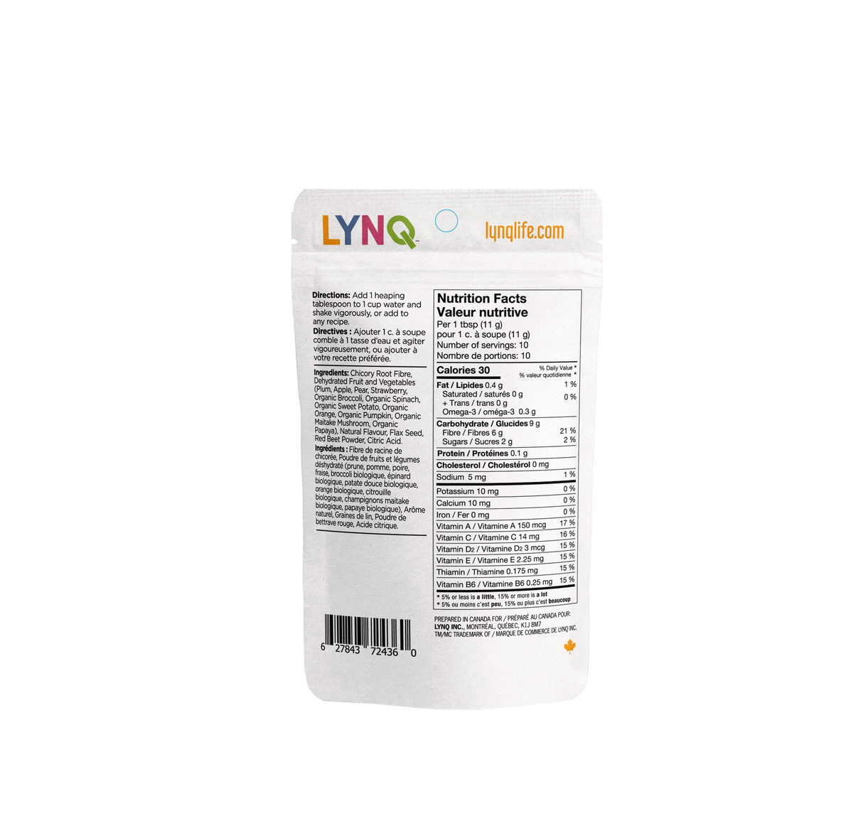 Berry Flavoured Plant Based Superfood Powder For Cognitive Support Lynq