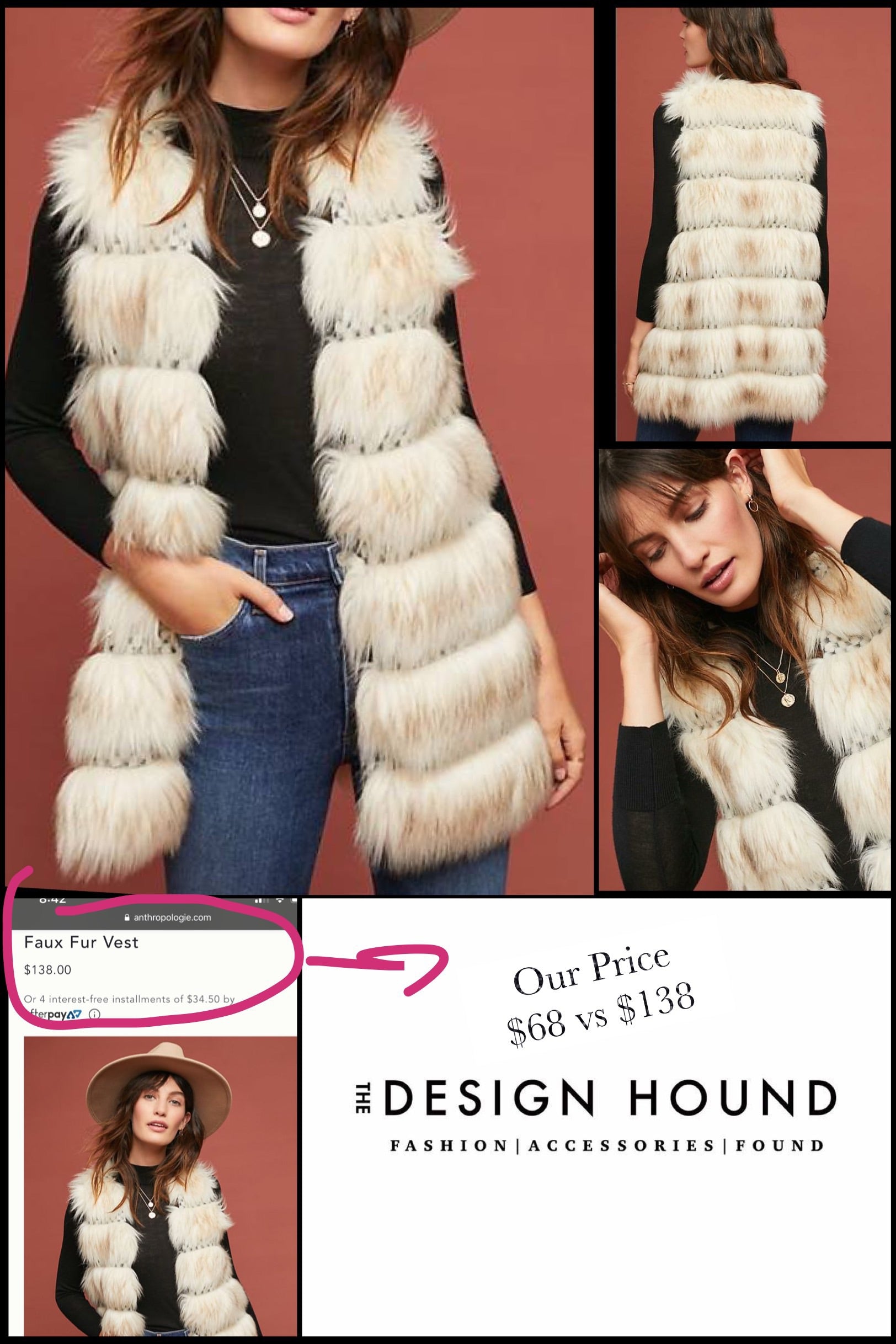 Nolan Sleeveless Fur Vest