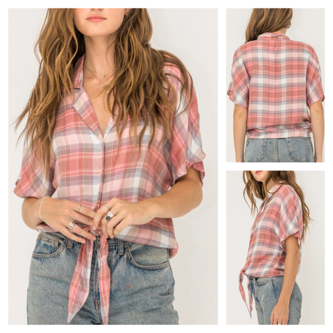 Carmichael pink top by THML Clothing