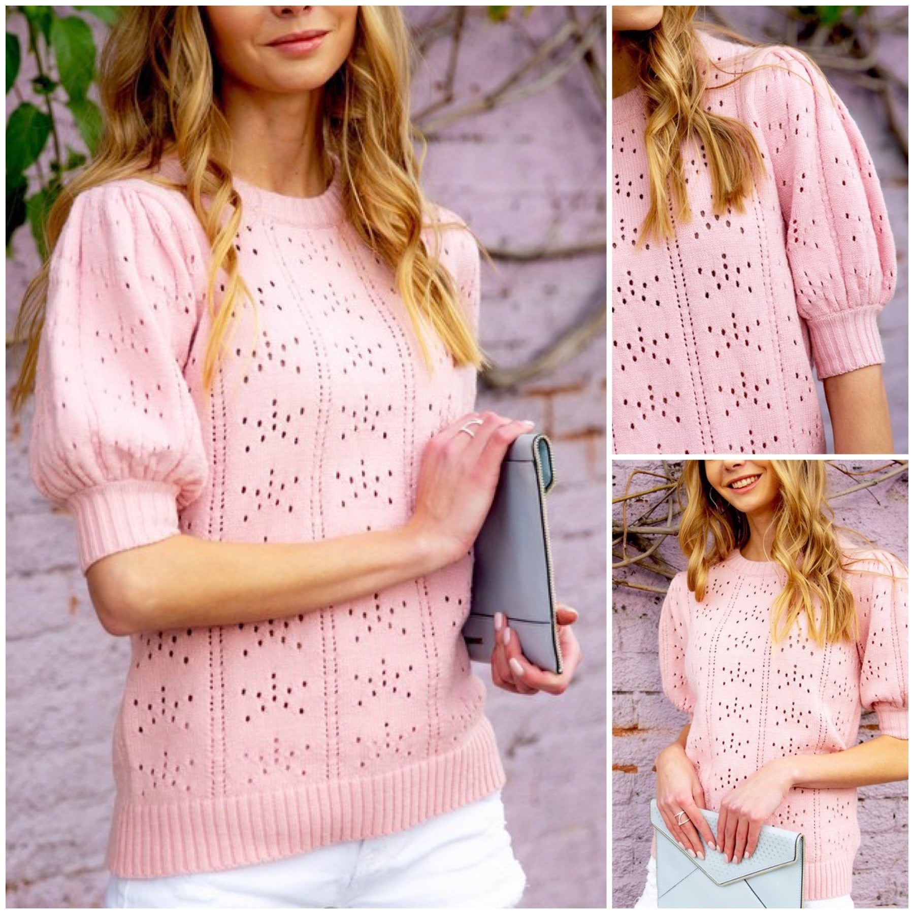 Hayes Puff Sleeve Knit Top
