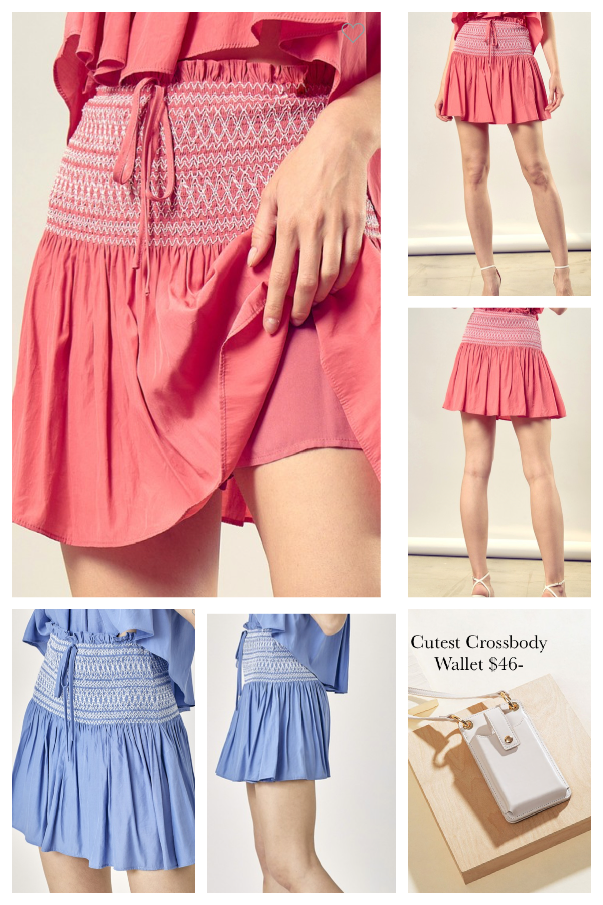 London Smocked Skirt