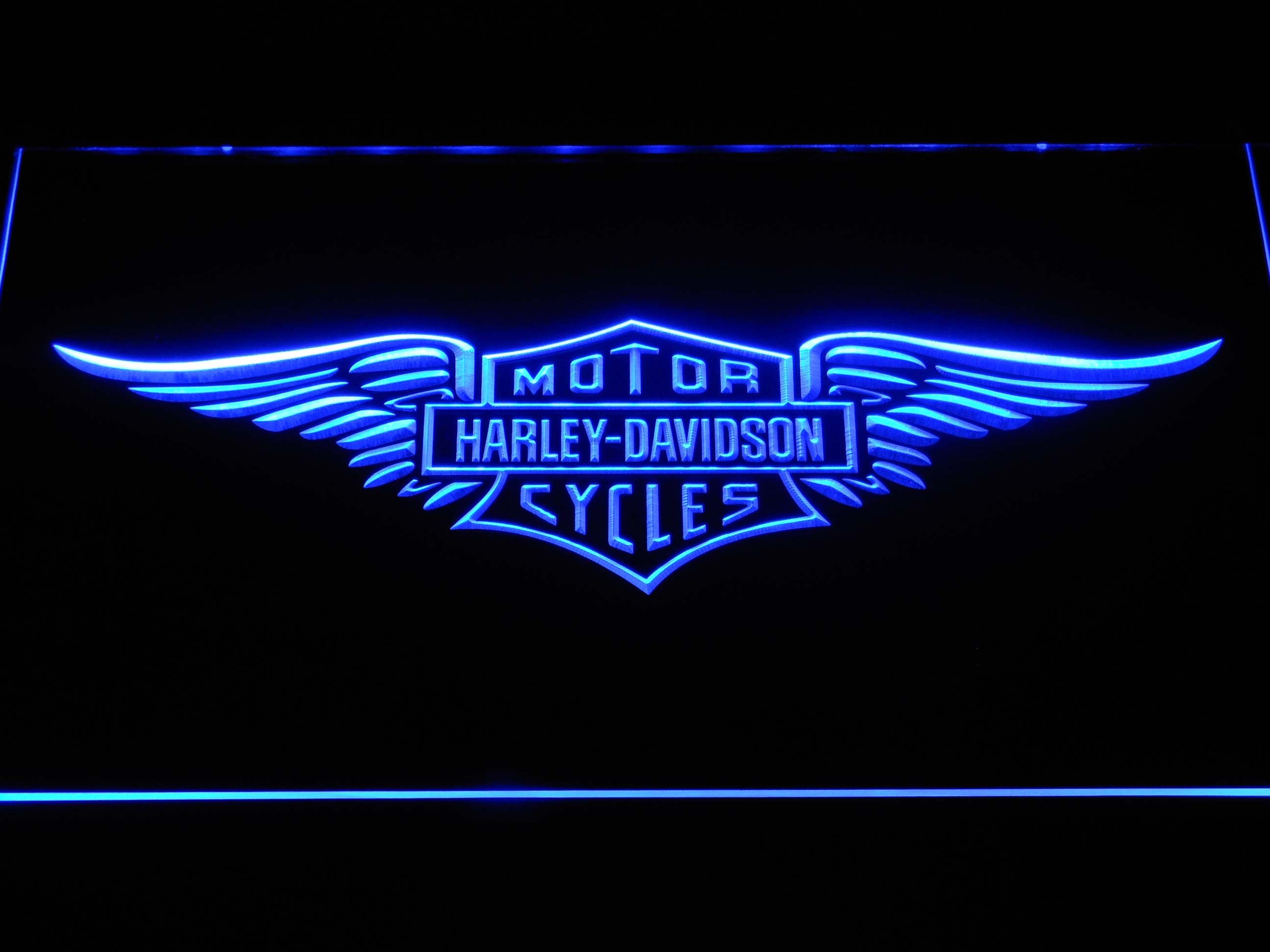 Harley Davidson Wings Led Neon Sign Safespecial