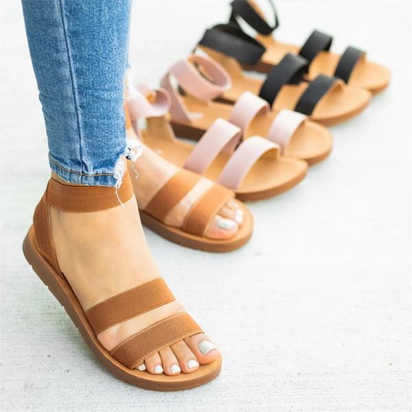 simple casual platform slippers