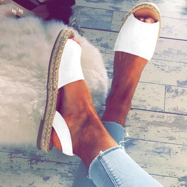 flat open toe espadrilles