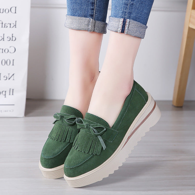 comfy slip on platform shoes