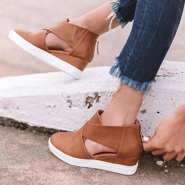 stylish wedge sneakers