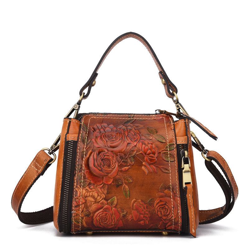 genuine leather bucket handbags