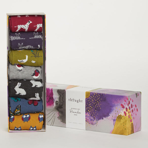 Fauna bamboo sock selection pack Thought &Keep