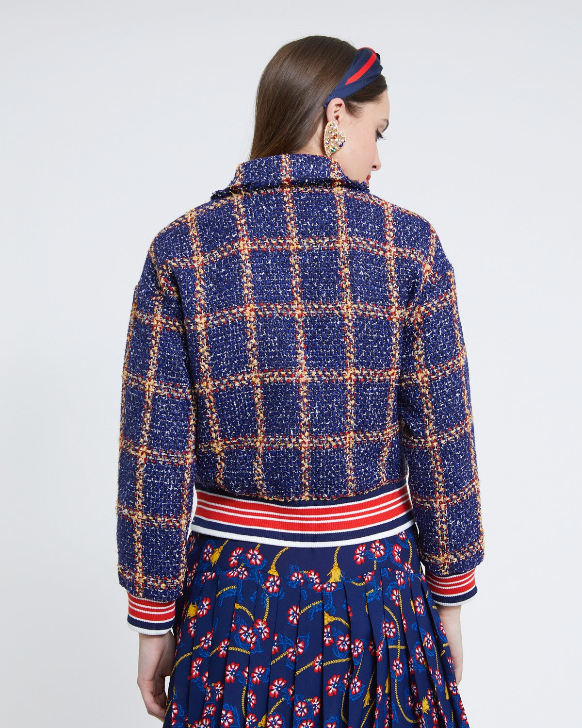 Cazadora de lana tweed de Savida estampado - Savida
