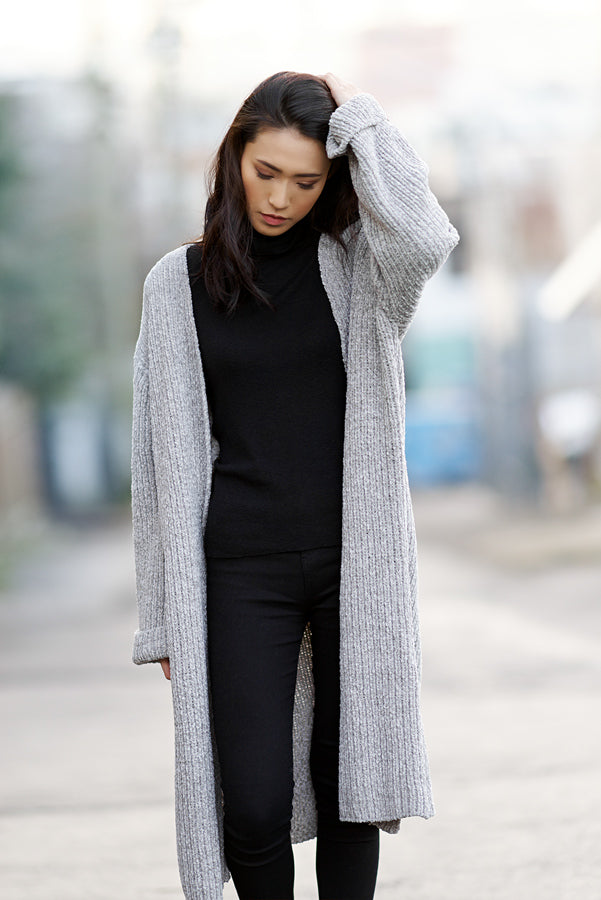 chenille wrap sweater