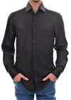 Black Square Waxed Lace Shirt