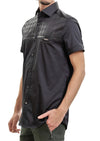 Black Spike Metal Houndstooth Shirt