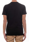 Black Micro Weaved Foil Knit Tee