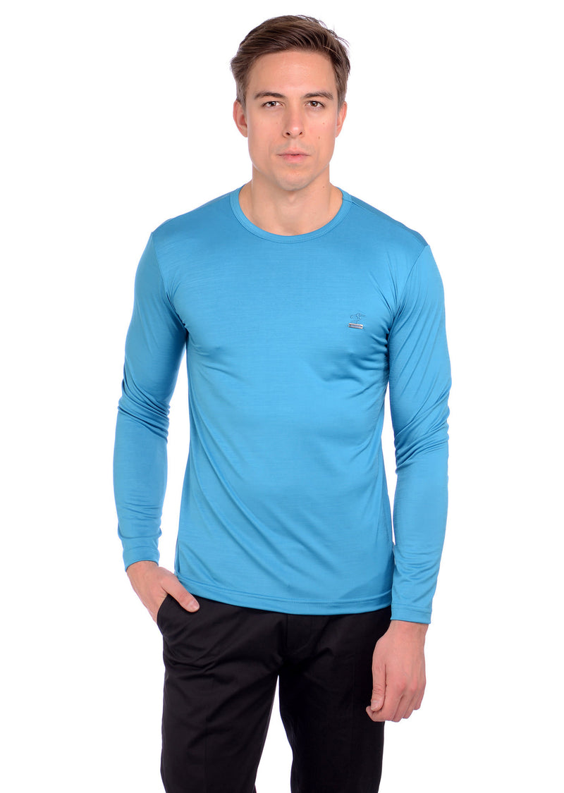 Blue Soft Techno Long Sleeve Tee