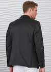 Black Quilted Zipper Blazer