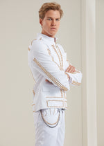 White Gold "Limited Edition" Studded Jacket