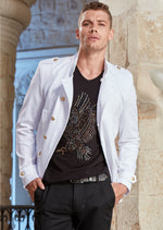 White Double Breast Deluxe Jacket