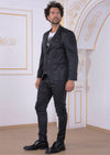 Black Houndstooth Tech 2-Pcs Suit