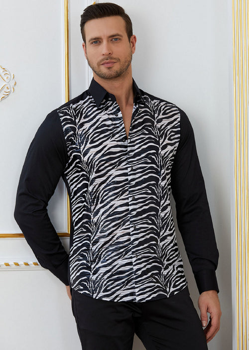 Black Zebra Nouveau Spandex Shirt
