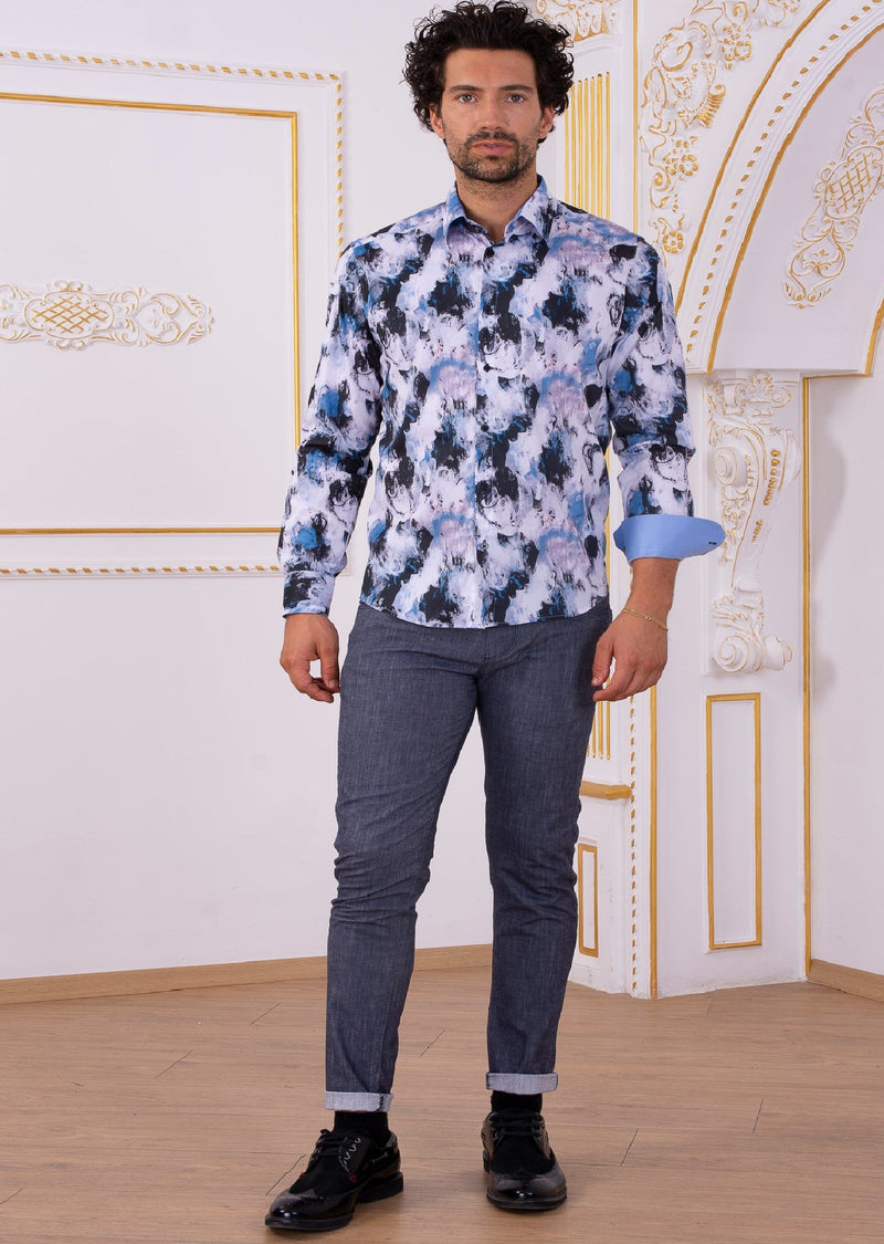 Navy "Day Dream" Print Shirt