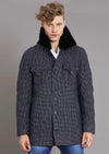 Dark Navy Double Flap Pocket Coat