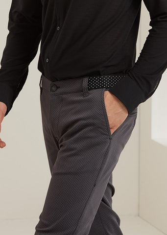 Black White Print Jogger Pants