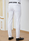 White Snakeskin Print Tech Pants