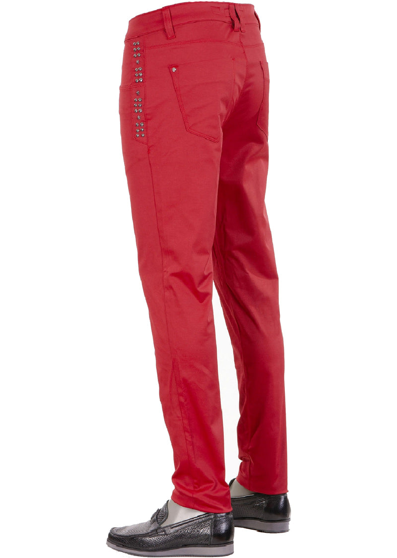 Red "Star Studded" Stretchy Pants