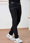 Black "Double Zipper" Tech Pants