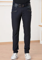 Navy "Double Zipper" Tech Pants