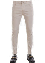 Beige Marbled Tone Wash Jeans