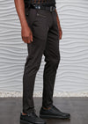 Black Single Zipper Tech Pants