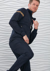 Navy Gold Embroidery 2-pieces Tracksuit