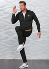 Black Gold Crown Embroidery 2-pieces Tracksuit