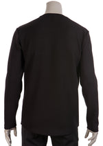 Black Partial Snake Long Sleeve Tee