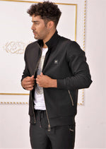 Black Mesh Tech Hybrid Jacket